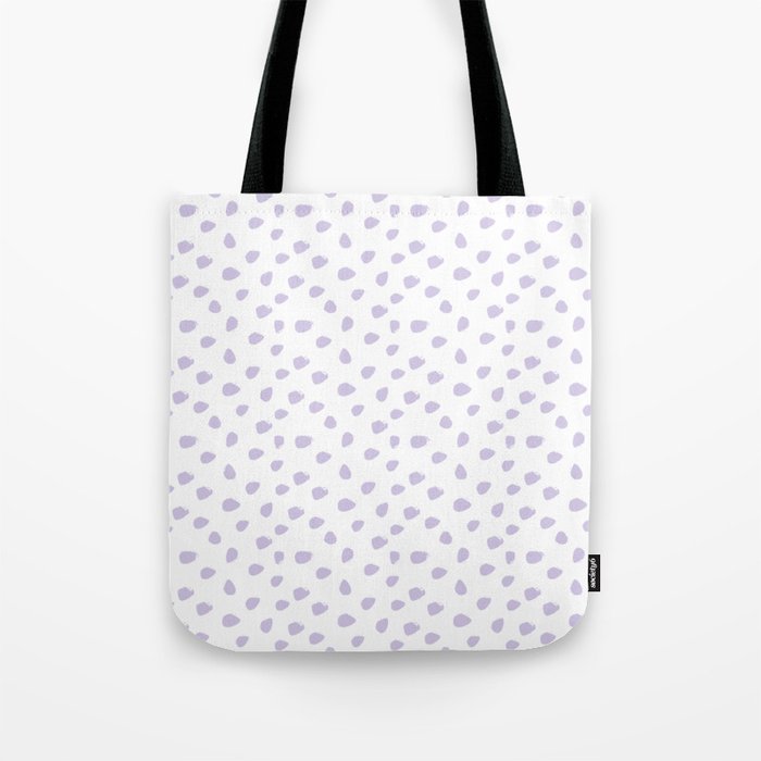Lilac Seamless Pattern Paint Brush Strokes Tote Bag Gallery Image 1