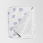 Lilac Seamless Pattern Paint Brush Strokes Throw Blanket Gallery Image 3