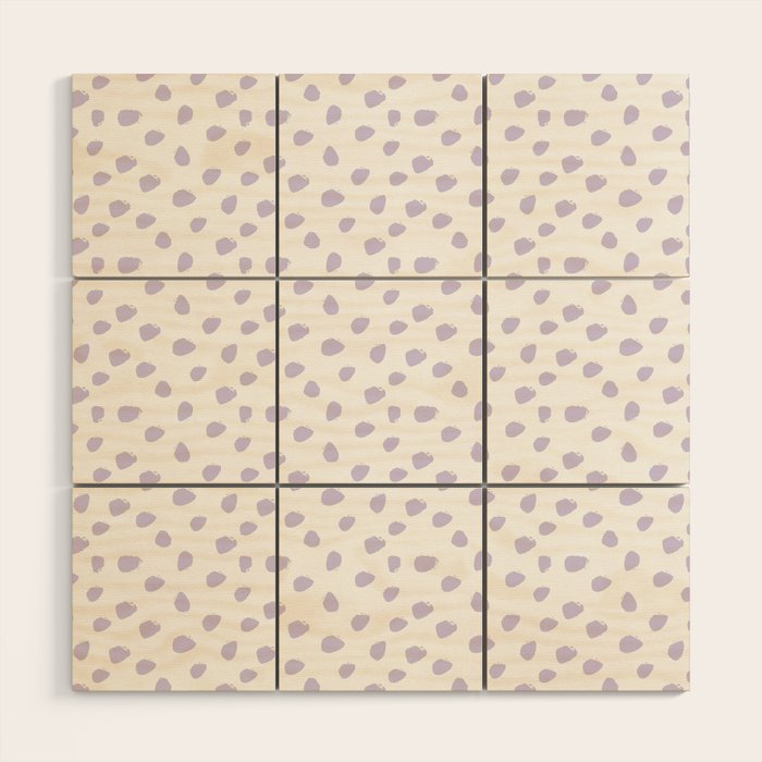 Lilac Seamless Pattern Paint Brush Strokes Wood Wall Art Gallery Image 1