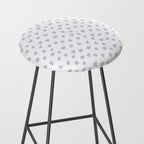 Lilac Seamless Pattern Paint Brush Strokes Stool Gallery Image 2