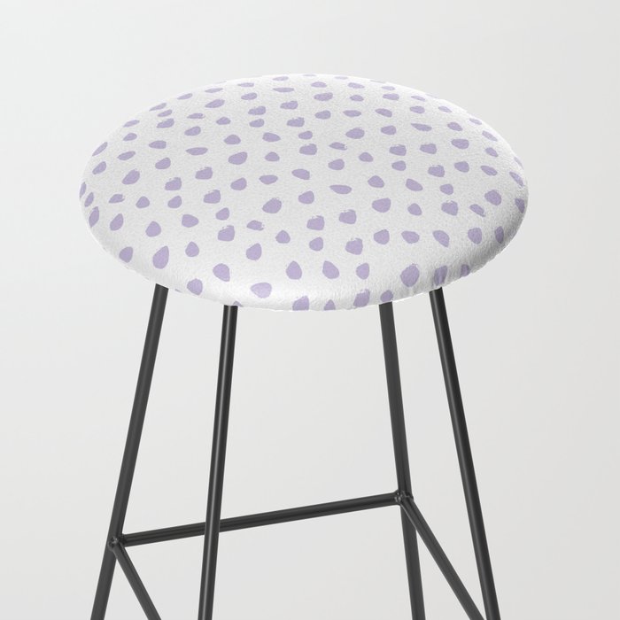 Lilac Seamless Pattern Paint Brush Strokes Stool Gallery Image 2