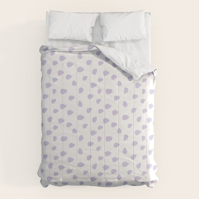 Lilac Seamless Pattern Paint Brush Strokes Comforter Gallery Image 6