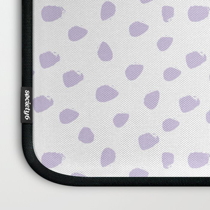 Lilac Seamless Pattern Paint Brush Strokes Laptop Sleeve Gallery Image 3