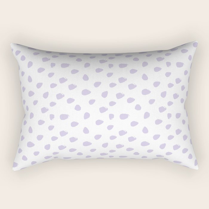 Lilac Seamless Pattern Paint Brush Strokes Rectangular Pillow Gallery Image 1