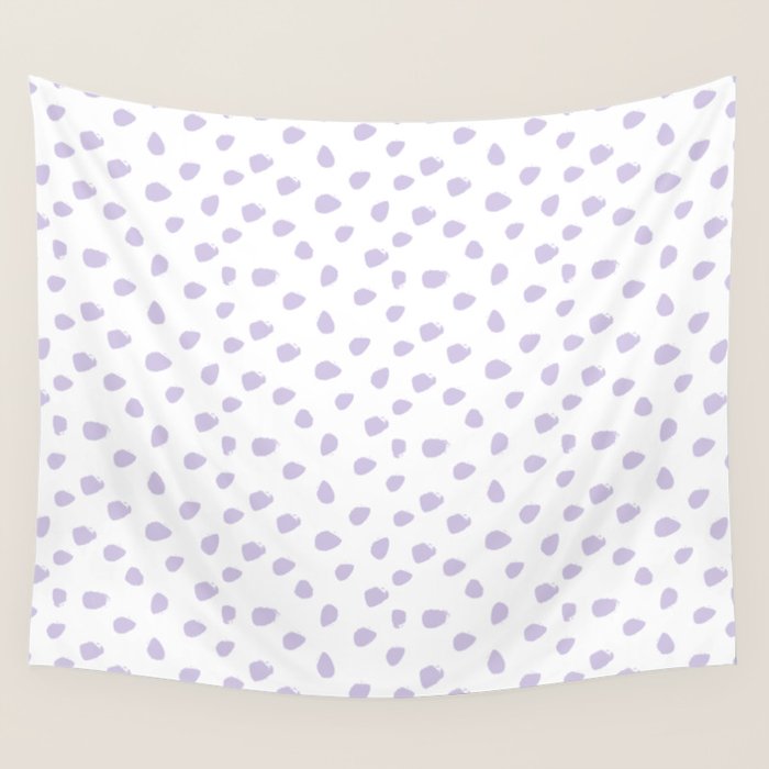 Lilac Seamless Pattern Paint Brush Strokes Wall Tapestry Gallery Image 1