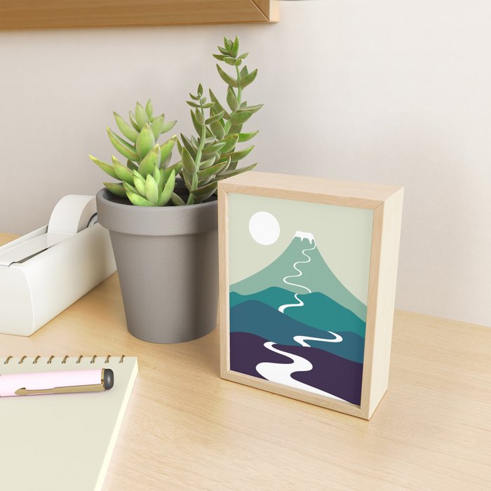 Cat Landscape 80 Mini Art Print Gallery Image 2