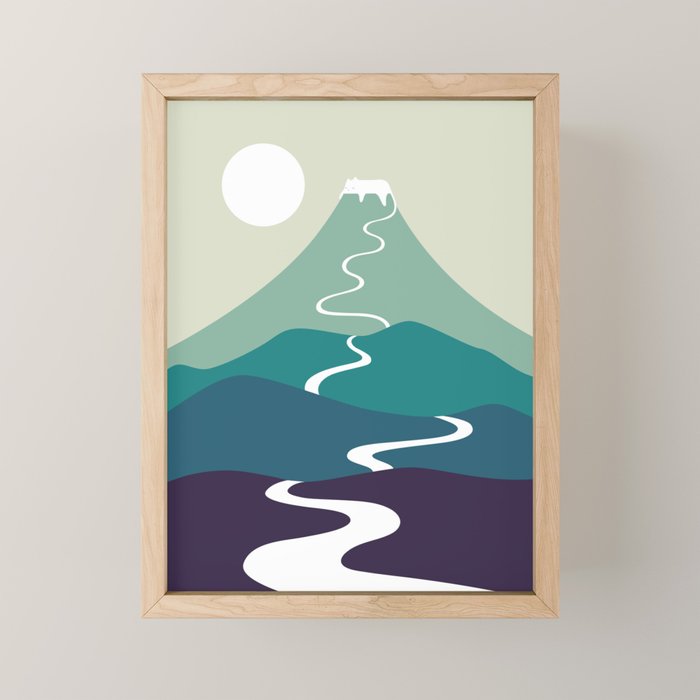 Cat Landscape 80 Mini Art Print Gallery Image 1