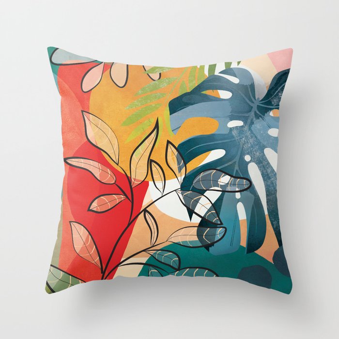 Peaceful Garden Feelings 07 Throw Pillow Gallery Image 6