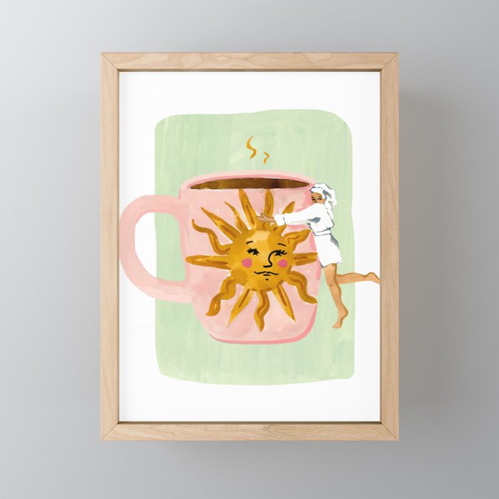 Coffee Hug Mini Art Print Gallery Image 1