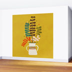 Potted Leaves Wall Mural Gallery Image 2