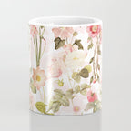 Vintage & Shabby Chic - Pink Sepia Summer Flowers Coffee Mug Gallery Image 4