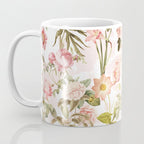 Vintage & Shabby Chic - Pink Sepia Summer Flowers Coffee Mug Gallery Image 3