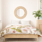 Vintage & Shabby Chic - Pink Sepia Summer Flowers Duvet Cover Gallery Image 3