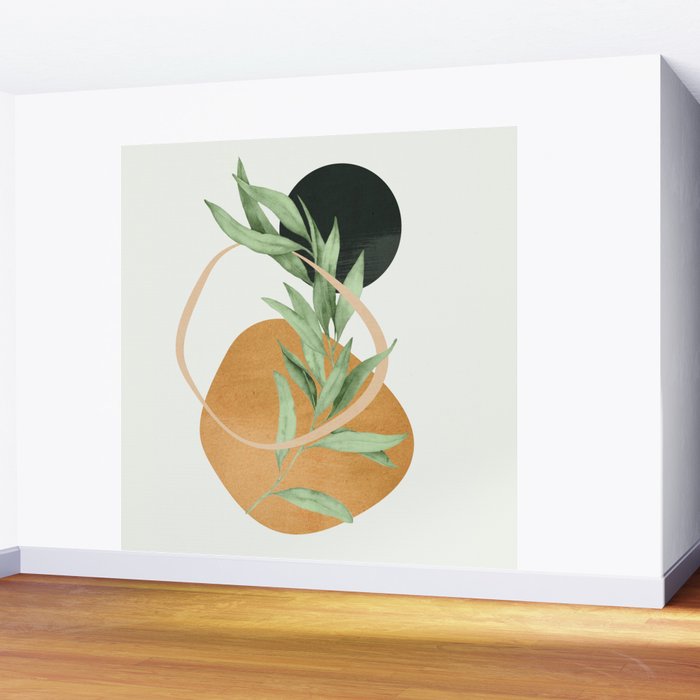 Tropical Leaf- Abstract Art 41 Wall Mural Gallery Image 2