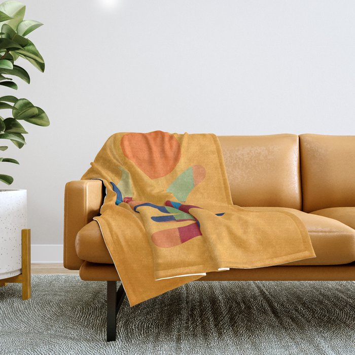 Squares Cat Throw Blanket Gallery Image 1