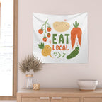 Cute vegetables Wall Tapestry Gallery Image 2