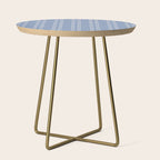 Blue Gingham Side Table Gallery Image 1