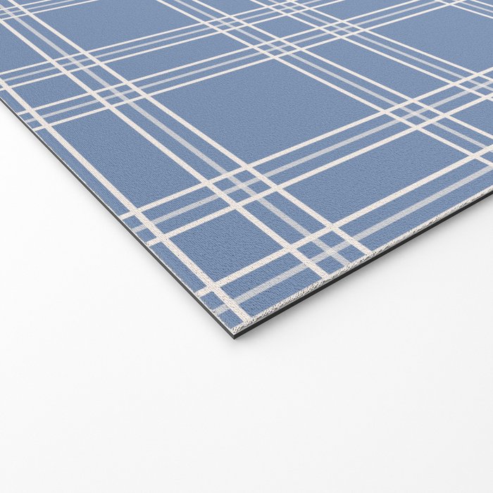 Blue Gingham Welcome Mat Gallery Image 2