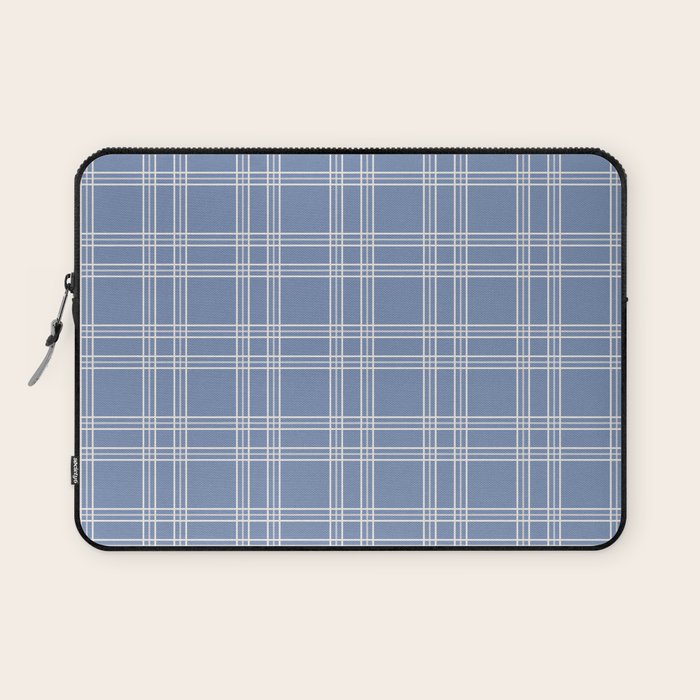 Blue Gingham Laptop Sleeve Gallery Image 1