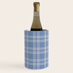 Blue Gingham Wine Chiller Gallery Image 1