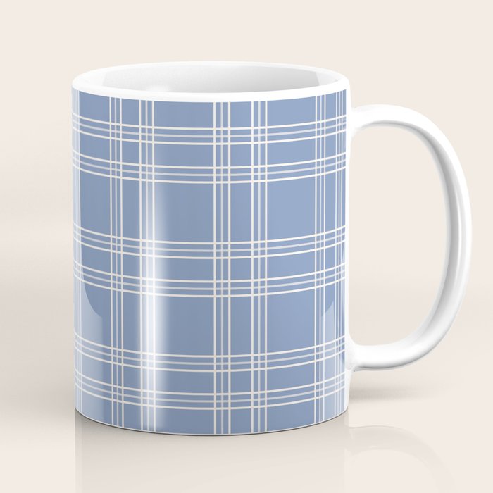 Blue Gingham Coffee Mug Gallery Image 1