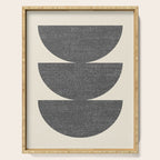 Half Circle 3 - Grey Serving Tray Gallery Image 1