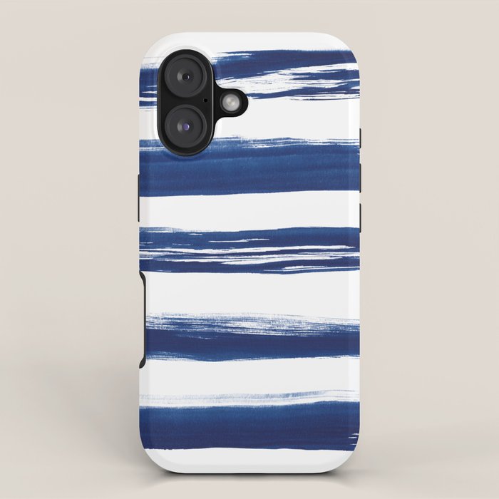 Indigo Brush Strokes | No. 2 iPhone Case Gallery Image 1
