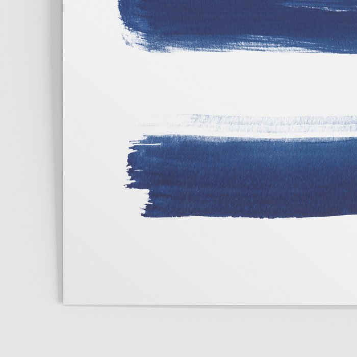 Indigo Brush Strokes | No. 2 Poster Gallery Image 3