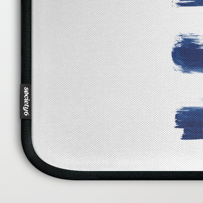Indigo Brush Strokes | No. 2 Laptop Sleeve Gallery Image 3