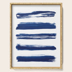 Indigo Brush Strokes | No. 2 Serving Tray Gallery Image 1