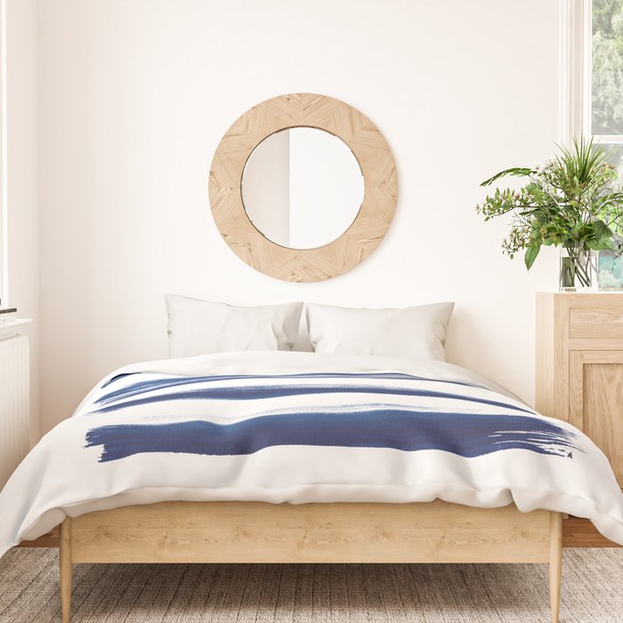 Indigo Brush Strokes | No. 2 Duvet Cover Gallery Image 3