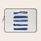 Indigo Brush Strokes | No. 2 Laptop Sleeve Gallery Image 1