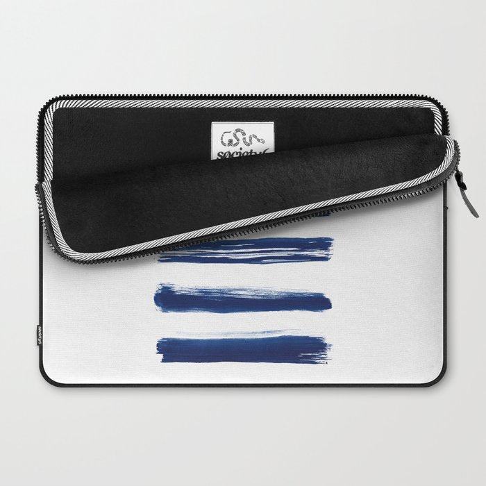 Indigo Brush Strokes | No. 2 Laptop Sleeve Gallery Image 2