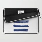 Indigo Brush Strokes | No. 2 Laptop Sleeve Gallery Image 2