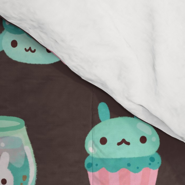 Choco Mint Rabbit Comforter Gallery Image 4