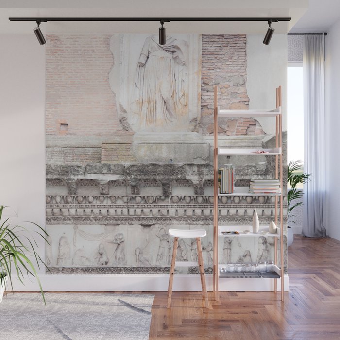 Minerva Temple - Rome Forum Architecture Photography Wall Mural Gallery Image 1