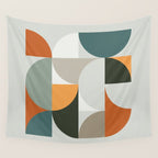 Mid Century Geometric 12 Wall Tapestry Gallery Image 4