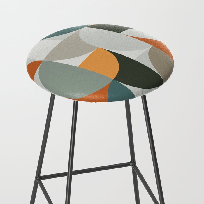 Mid Century Geometric 12 Stool Gallery Image 2
