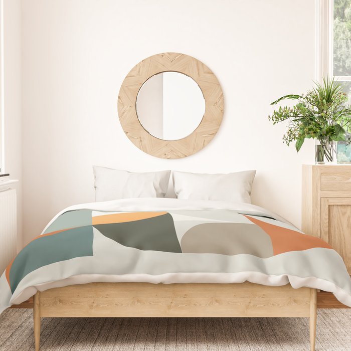 Mid Century Geometric 12 Duvet Cover Gallery Image 3
