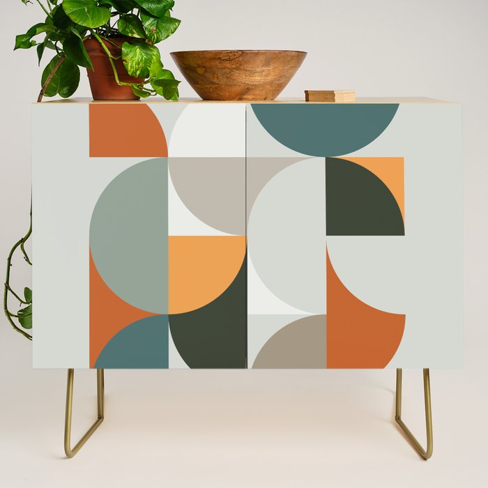 Mid Century Geometric 12 Credenza Gallery Image 1