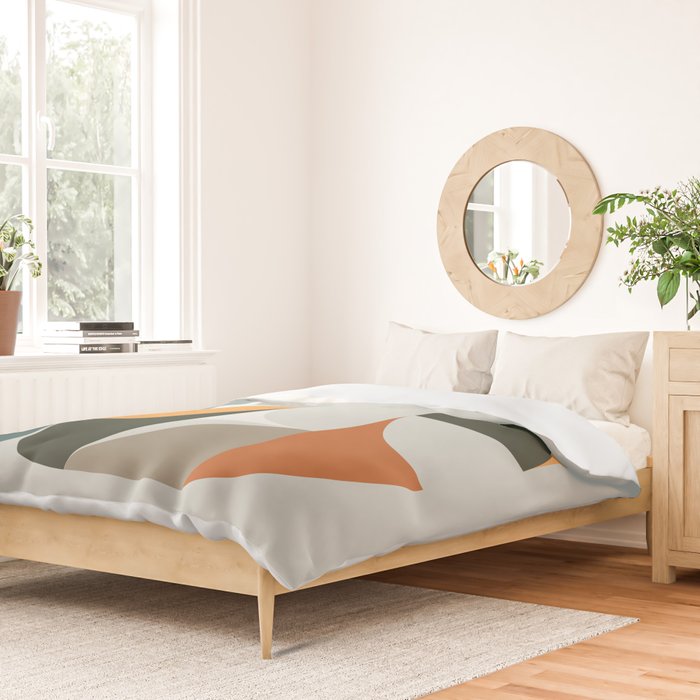 Mid Century Geometric 12 Duvet Cover Gallery Image 2