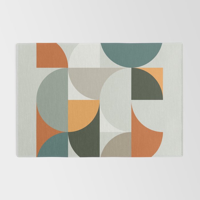Mid Century Geometric 12 Rug Gallery Image 2