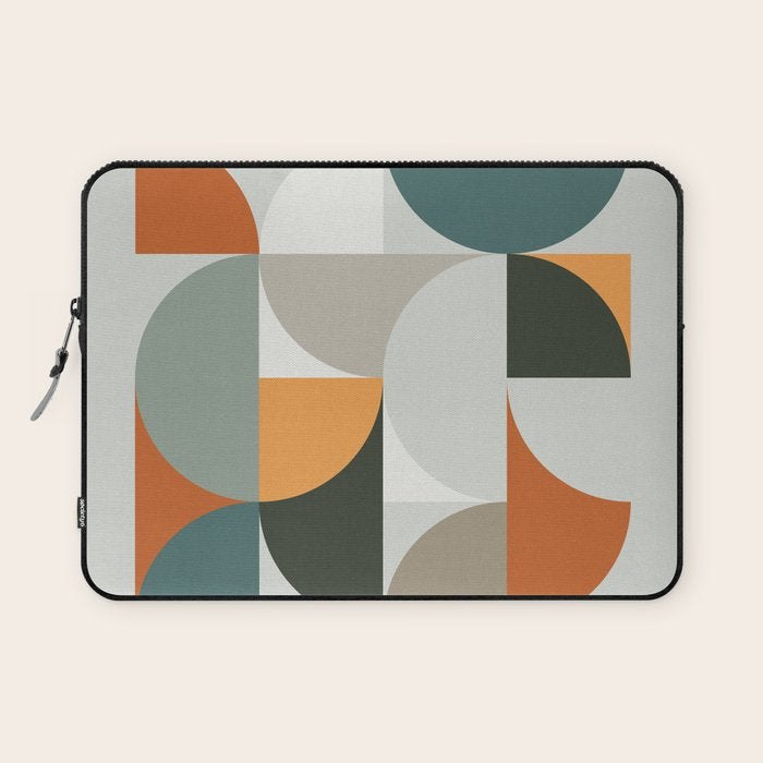 Mid Century Geometric 12 Laptop Sleeve Gallery Image 1