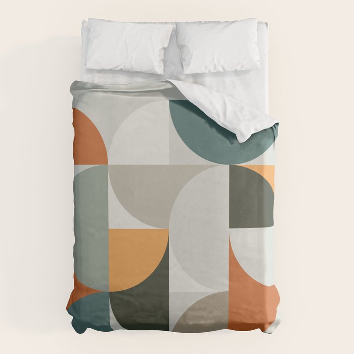 Mid Century Geometric 12 Duvet Cover Gallery Image 6