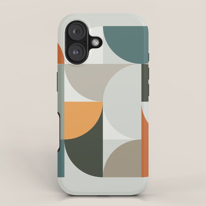 Mid Century Geometric 12 iPhone Case Gallery Image 1