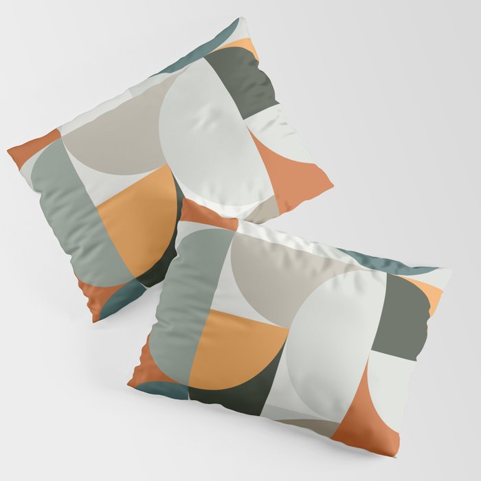 Mid Century Geometric 12 Pillow Sham Gallery Image 3