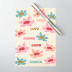 Retro Love Art Print  Wrapping Paper Gallery Image 1