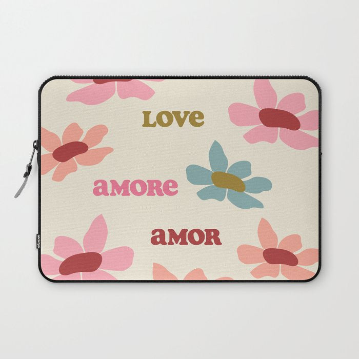 Retro Love Art Print  Laptop Sleeve Gallery Image 1