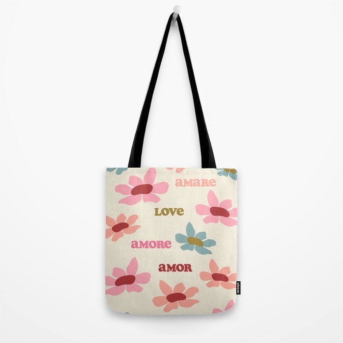 Retro Love Art Print  Tote Bag Gallery Image 2