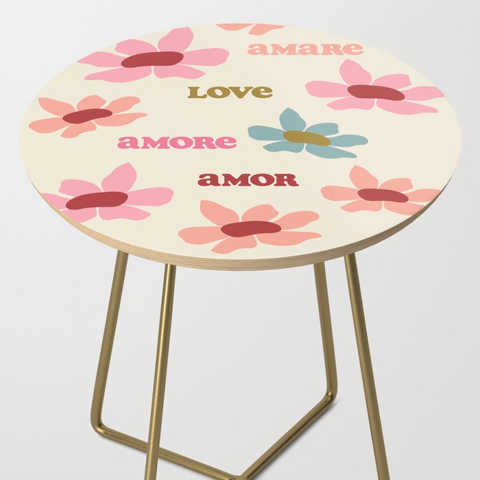 Retro Love Art Print  Side Table Gallery Image 2